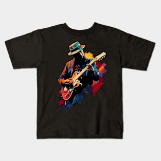 Electric Guitar Player Kids T-Shirt